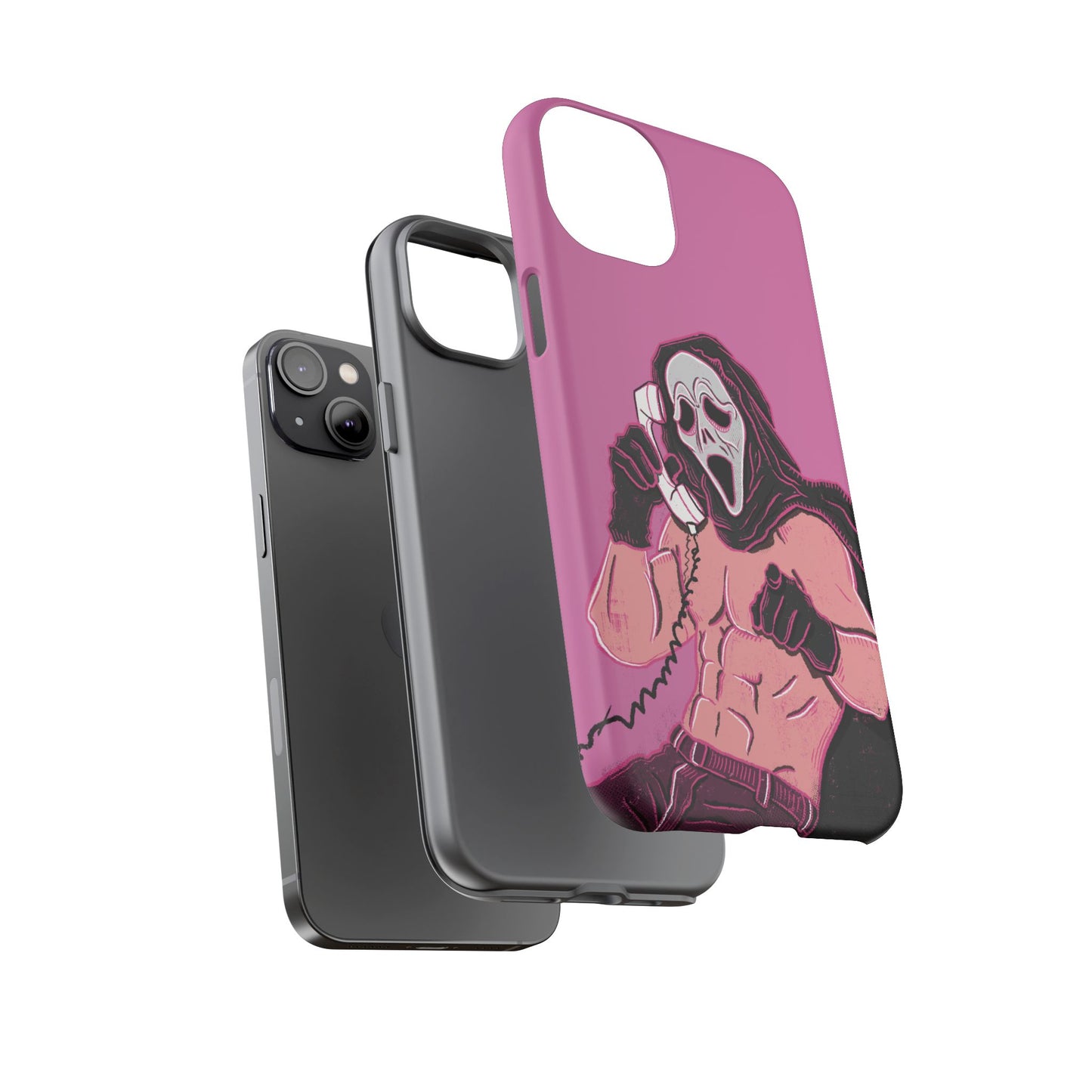 Sexy Ghostface – Phone Case — Scream Masked Muscle Caller Graphic Protective Case