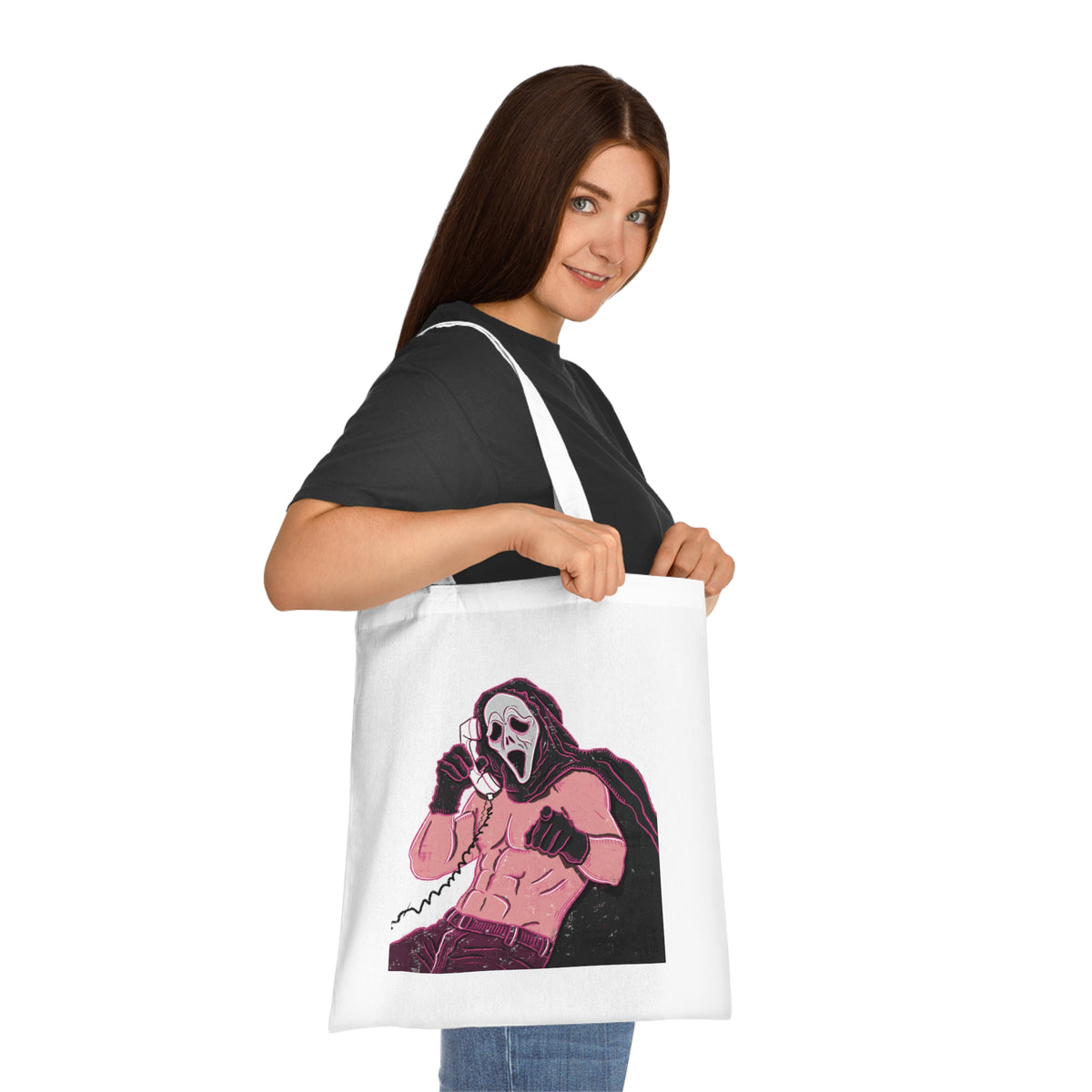 Sexy Ghostface Cotton Tote Bag- Standard Size