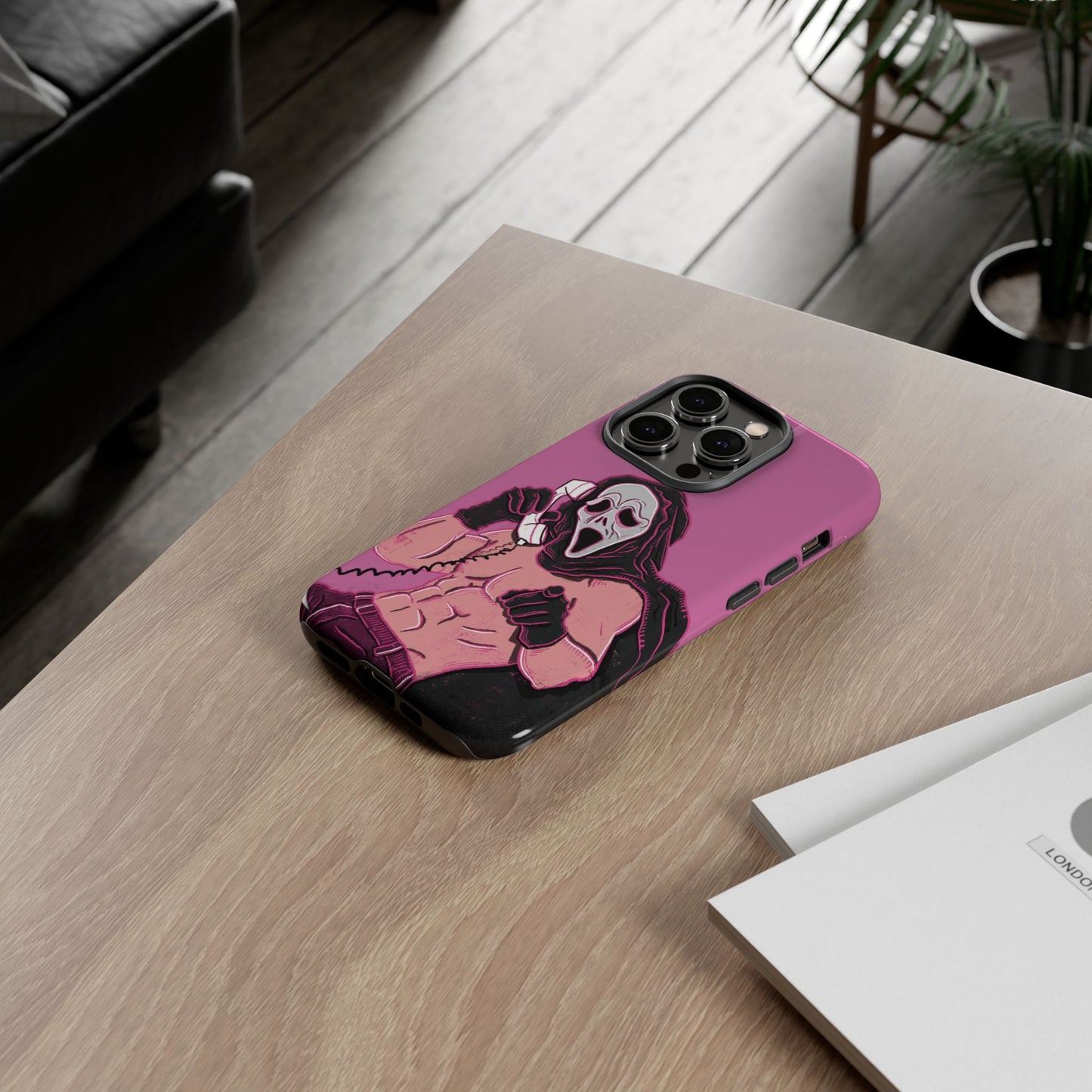 Sexy Ghostface – Phone Case — Scream Masked Muscle Caller Graphic Protective Case