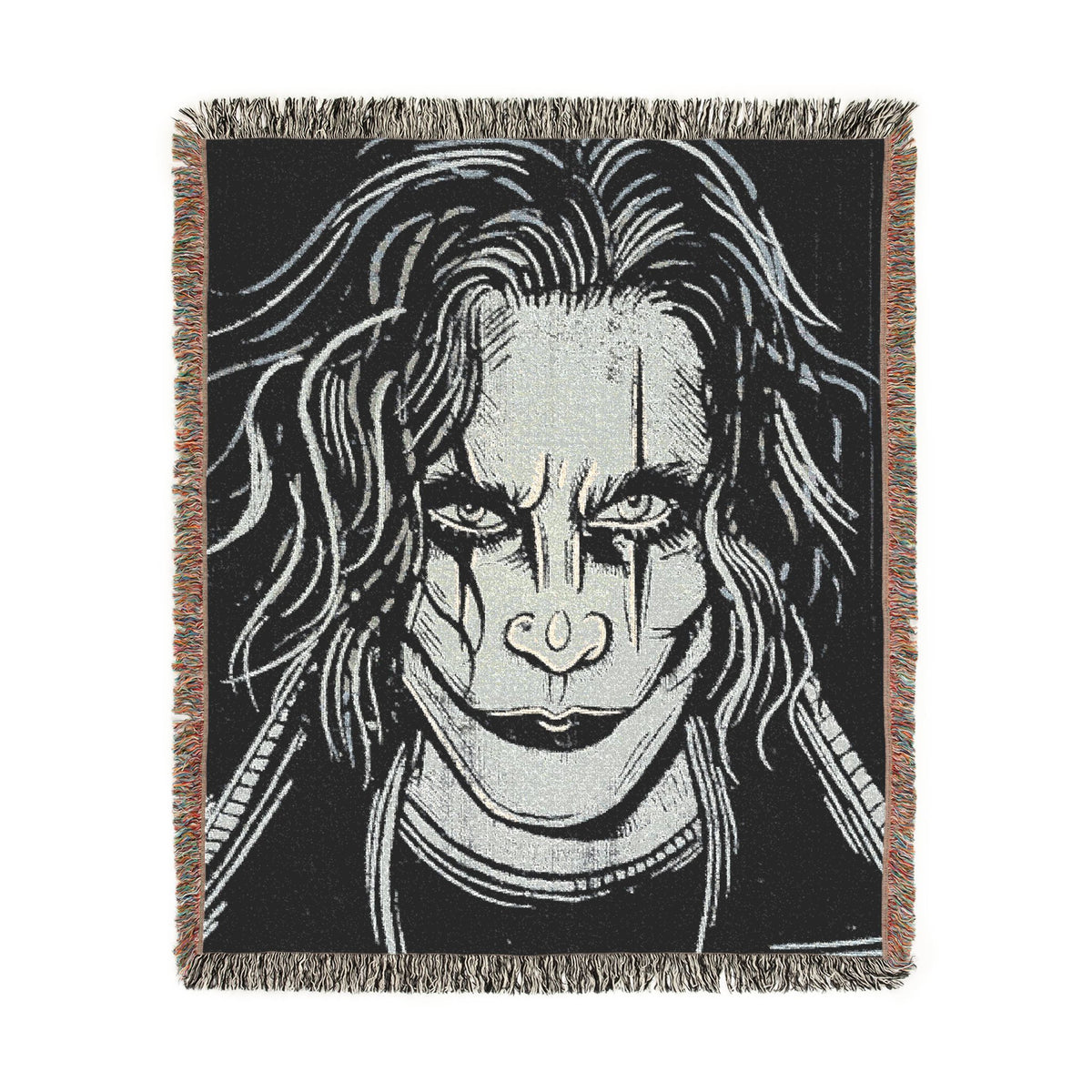 The Crow Portrait Woven Tapestry & Throw