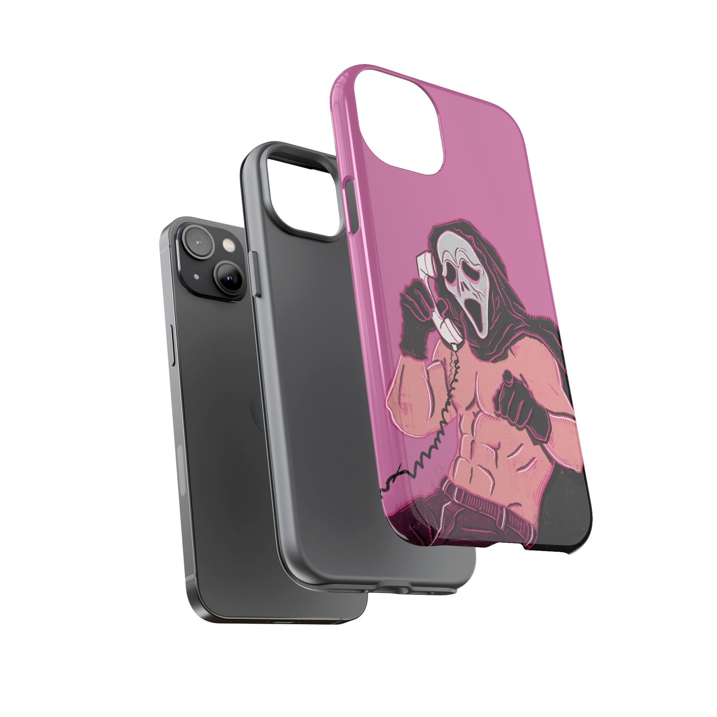 Sexy Ghostface – Phone Case — Scream Masked Muscle Caller Graphic Protective Case