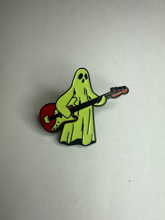 Ghost playing guitar - pin