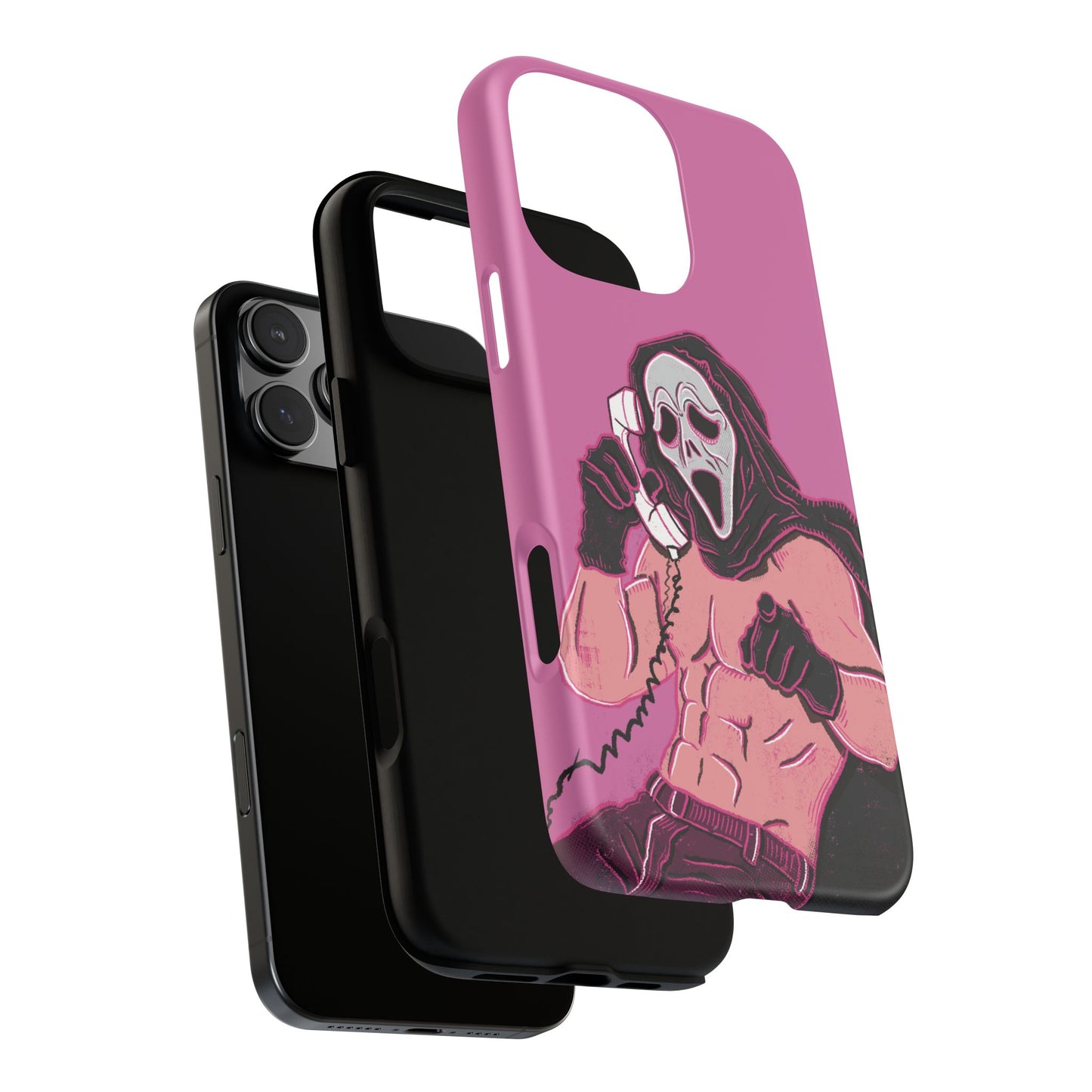 Sexy Ghostface – Phone Case — Scream Masked Muscle Caller Graphic Protective Case