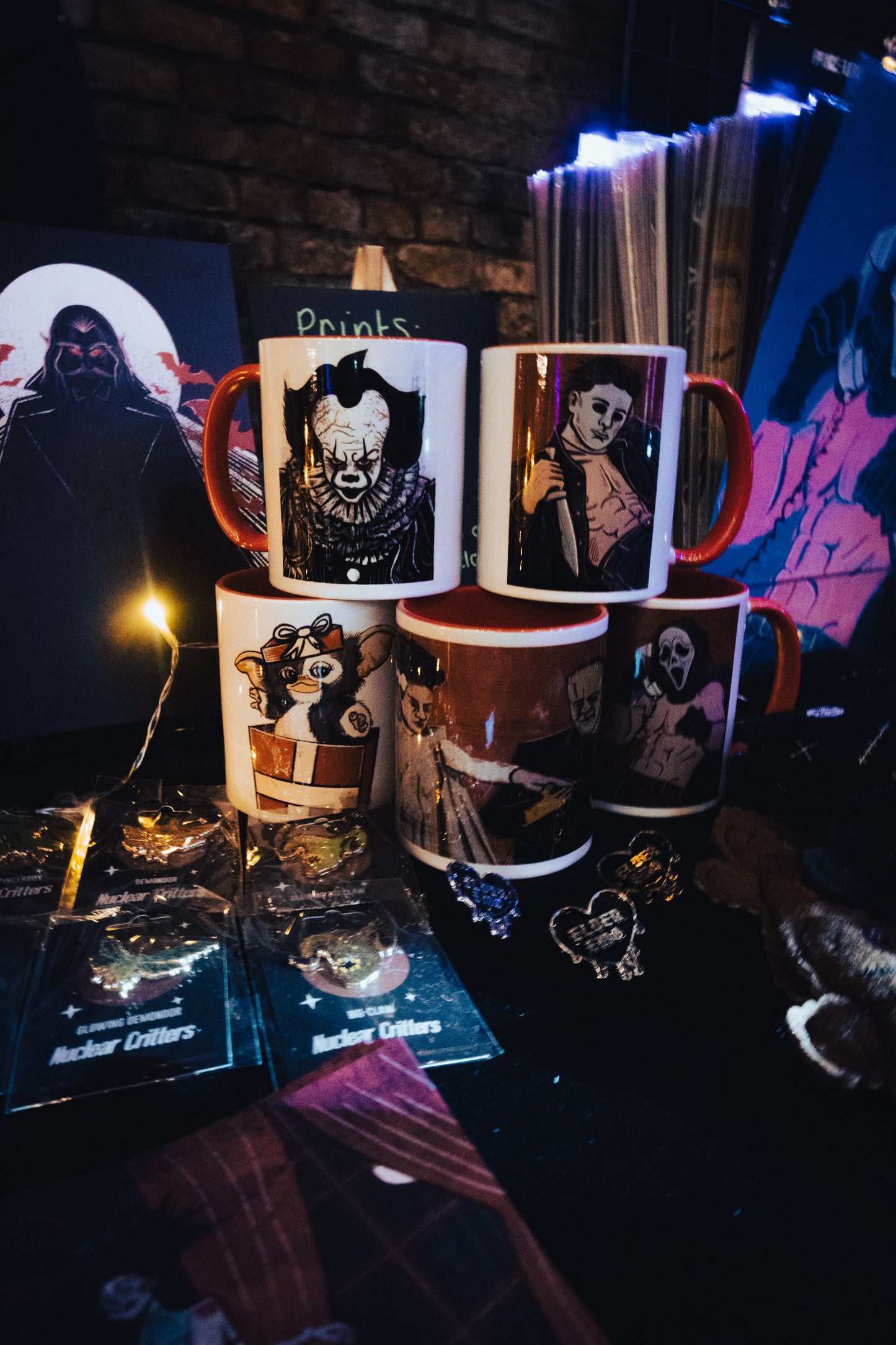 Pennywise Horror Illustration Mug