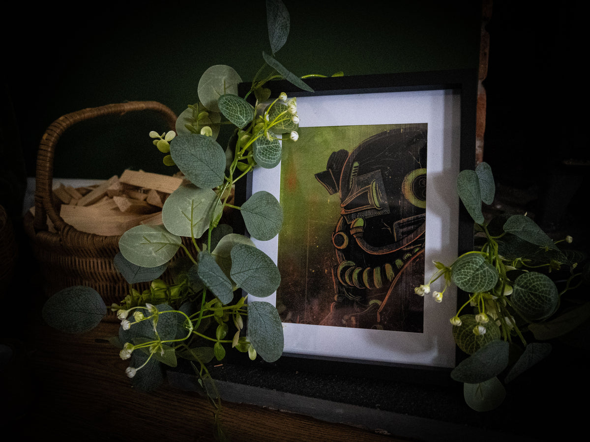Fallout Power Armour Art Print | Post-Apocalyptic Video Game Wall Art