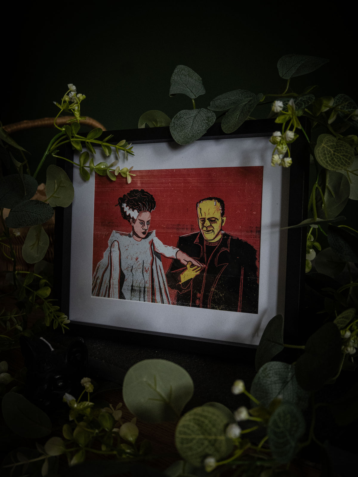Frankenstein & Frankensteins Bride- Art Print