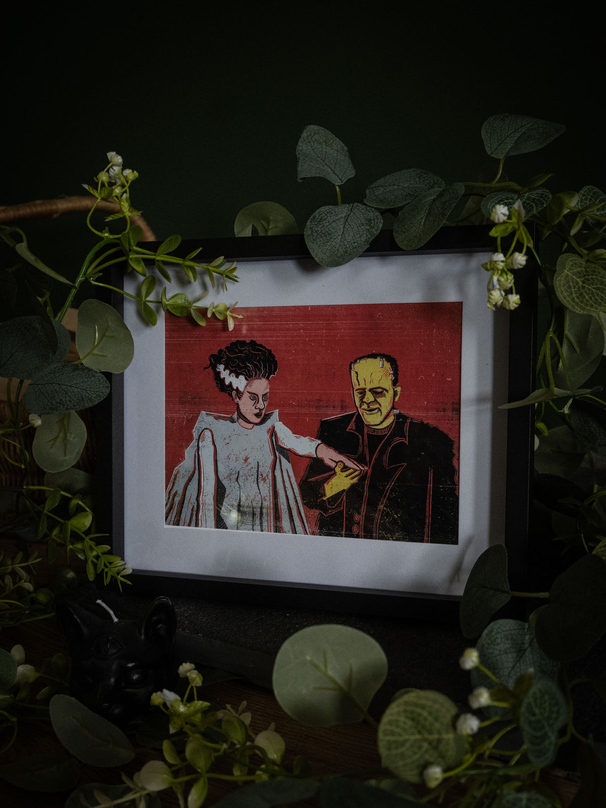 Frankenstein & Frankensteins Bride- Art Print