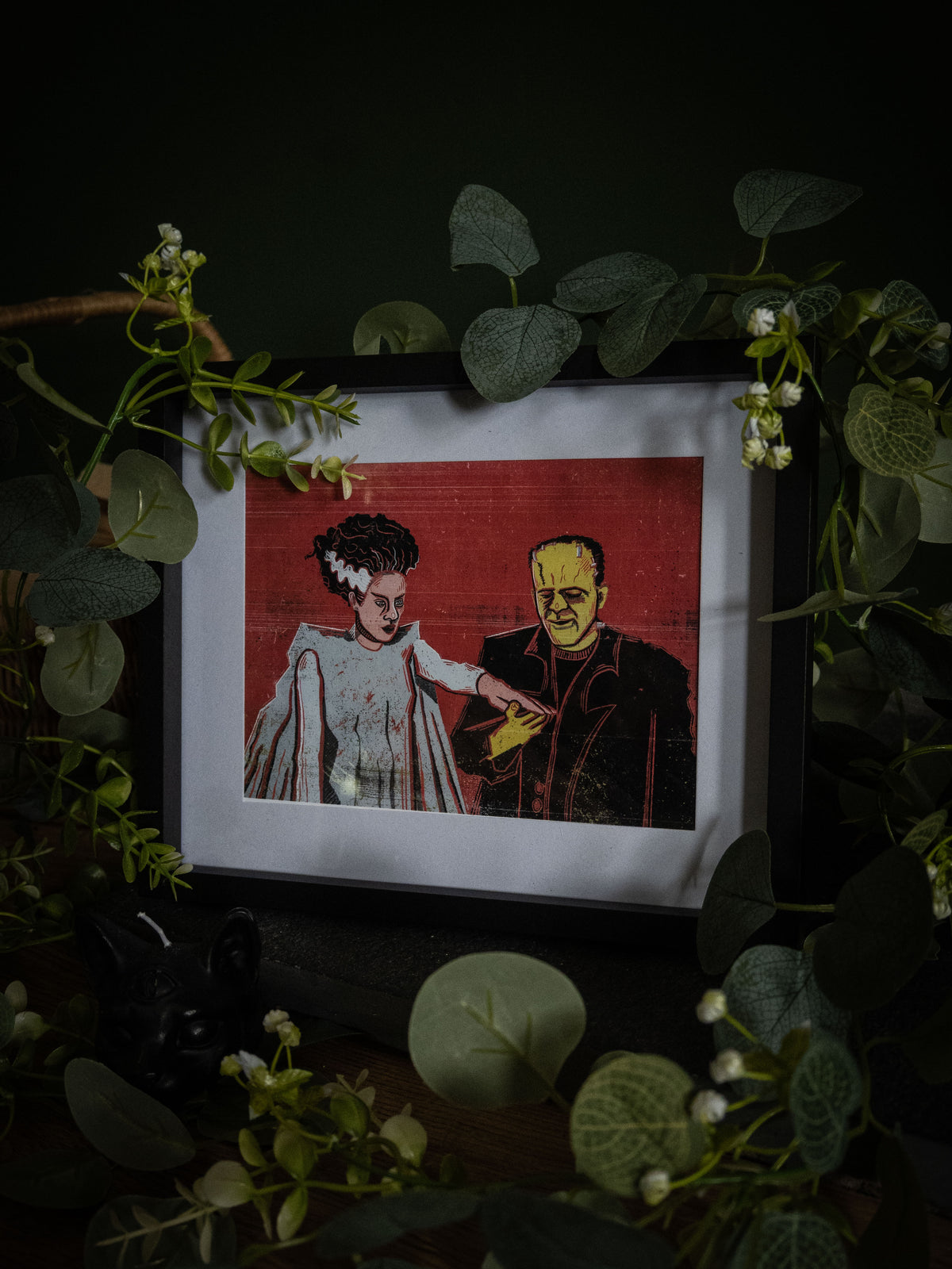 Frankenstein & Frankensteins Bride- Art Print
