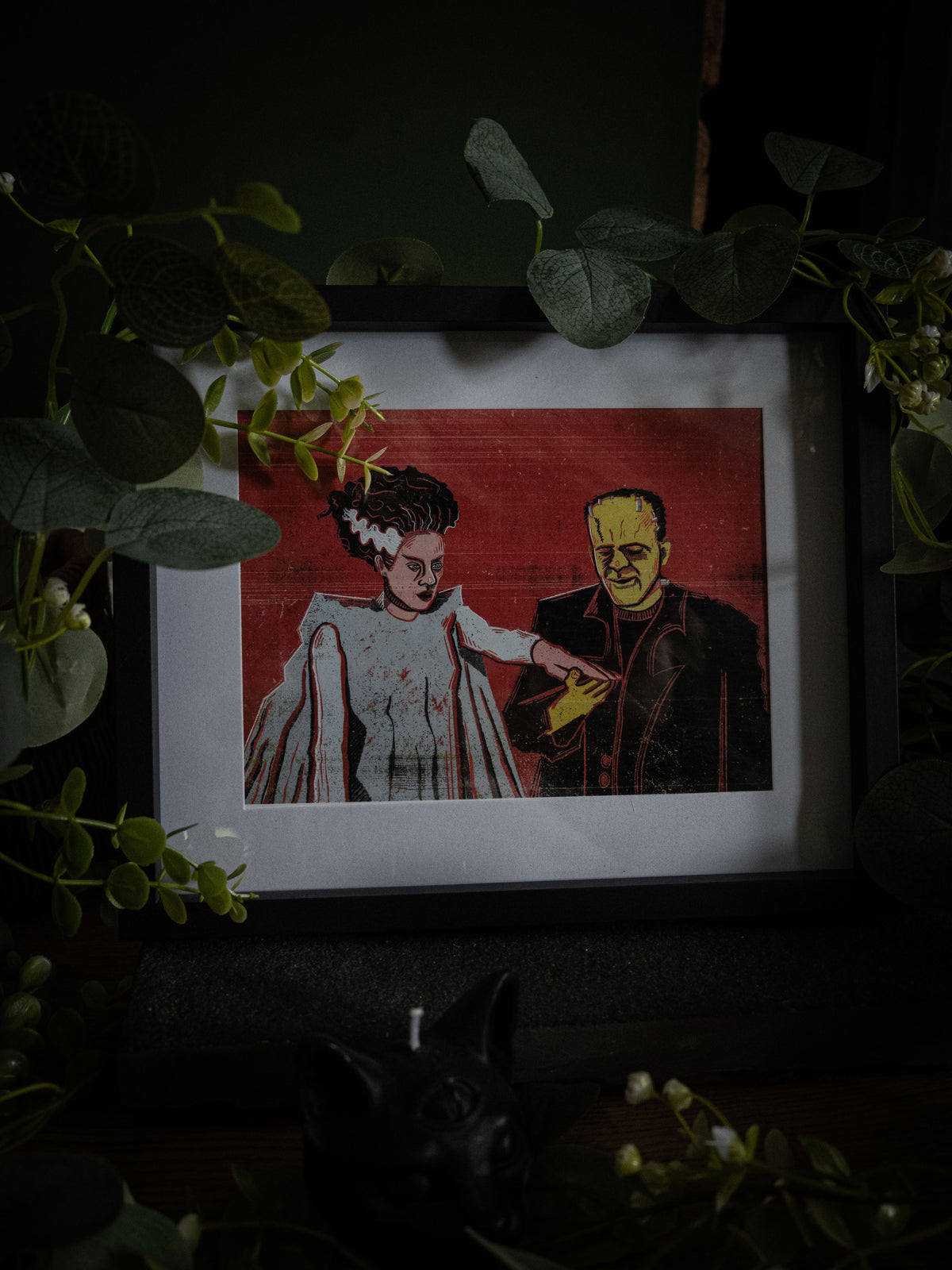 Frankenstein & Frankensteins Bride- Art Print