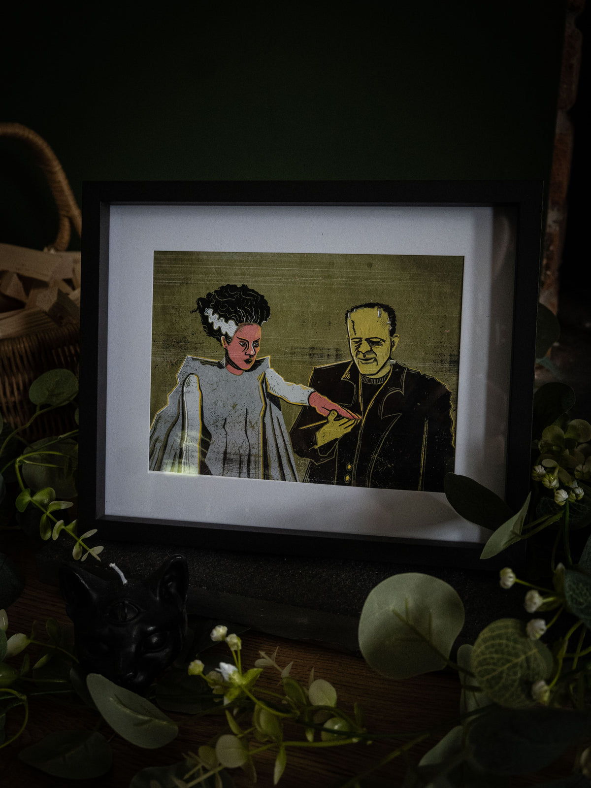 Frankenstein & Frankensteins Bride- Art Print
