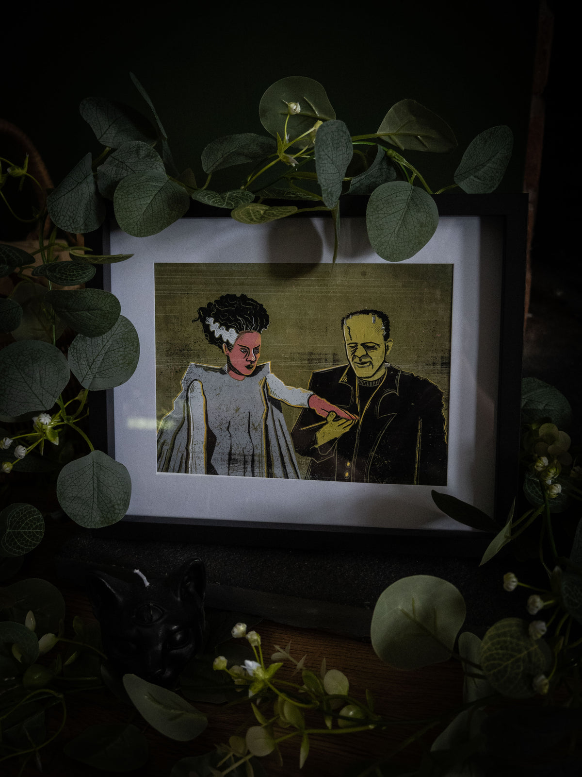 Frankenstein & Frankensteins Bride- Art Print