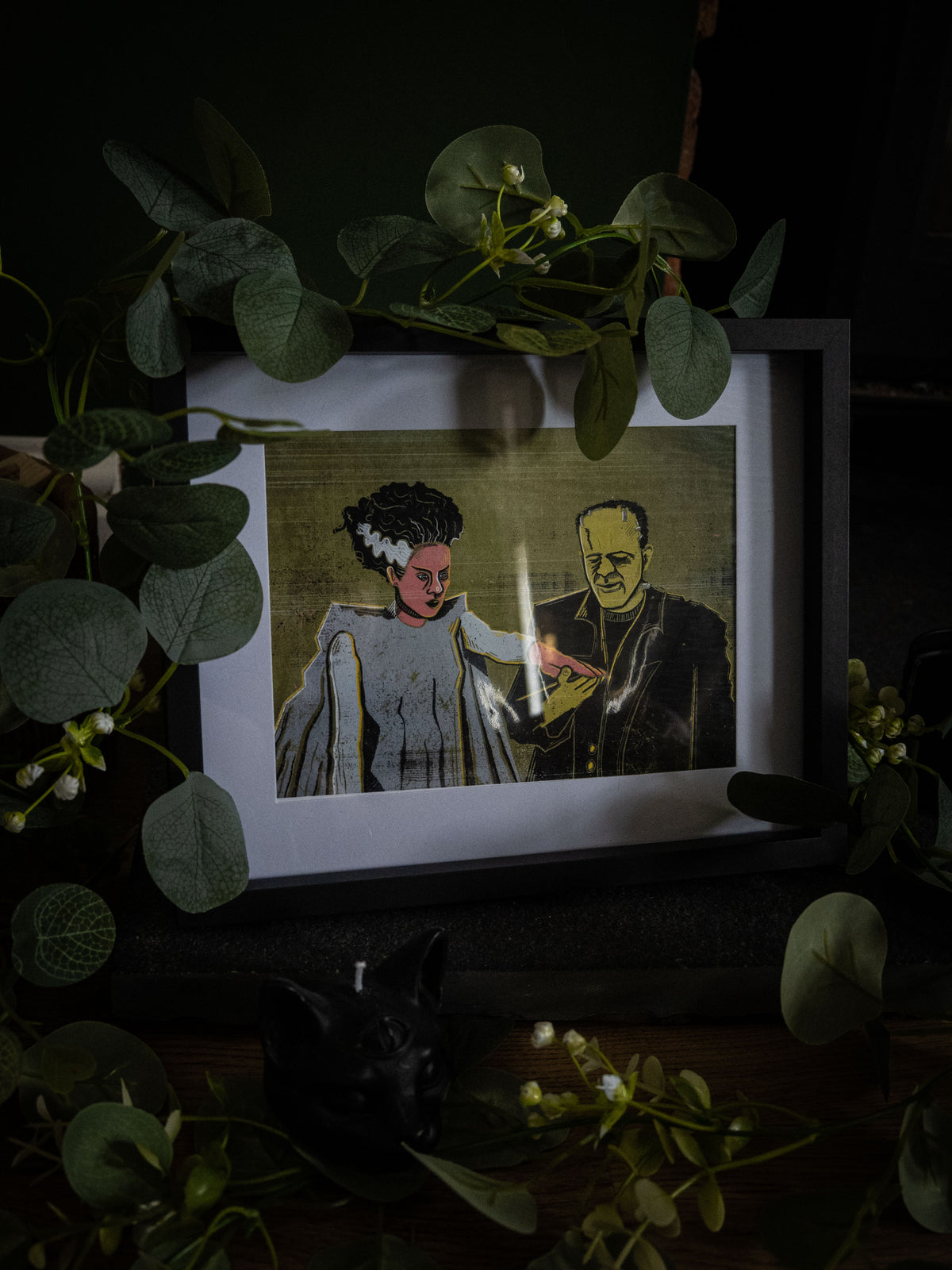 Frankenstein & Frankensteins Bride- Art Print