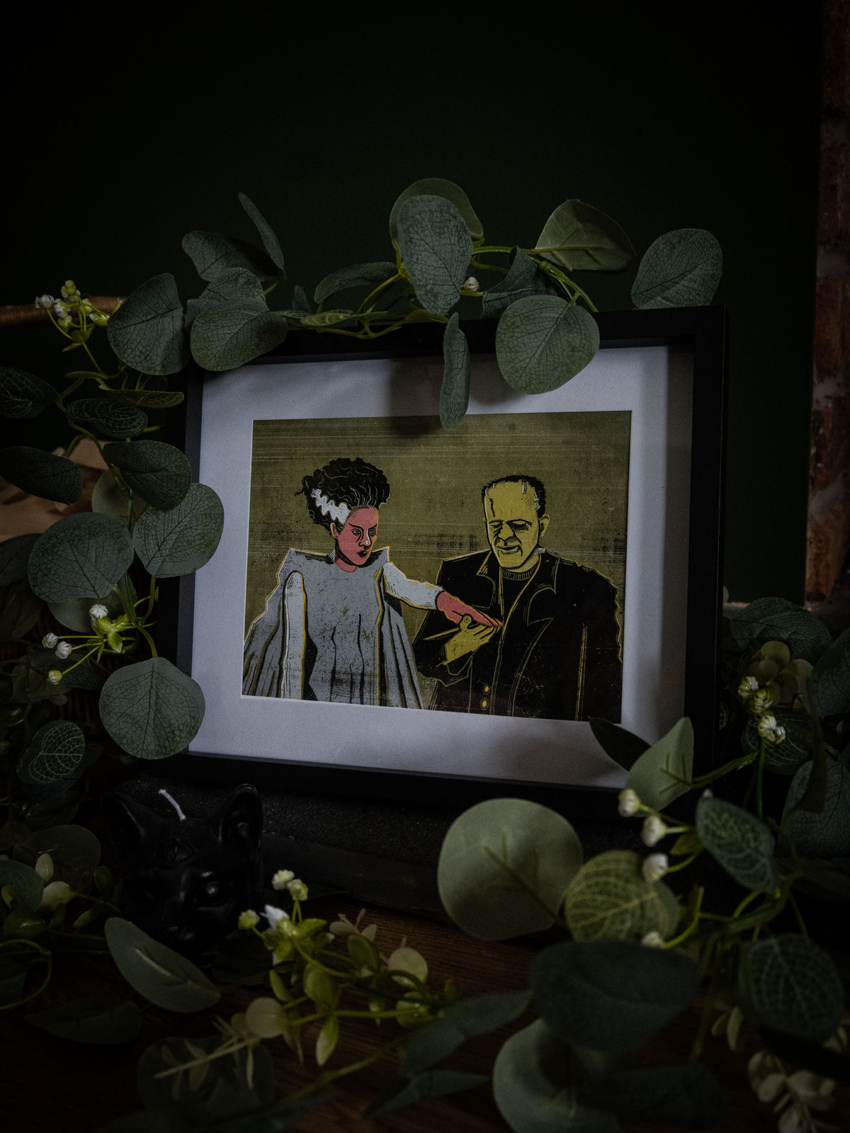 Frankenstein & Frankensteins Bride- Art Print