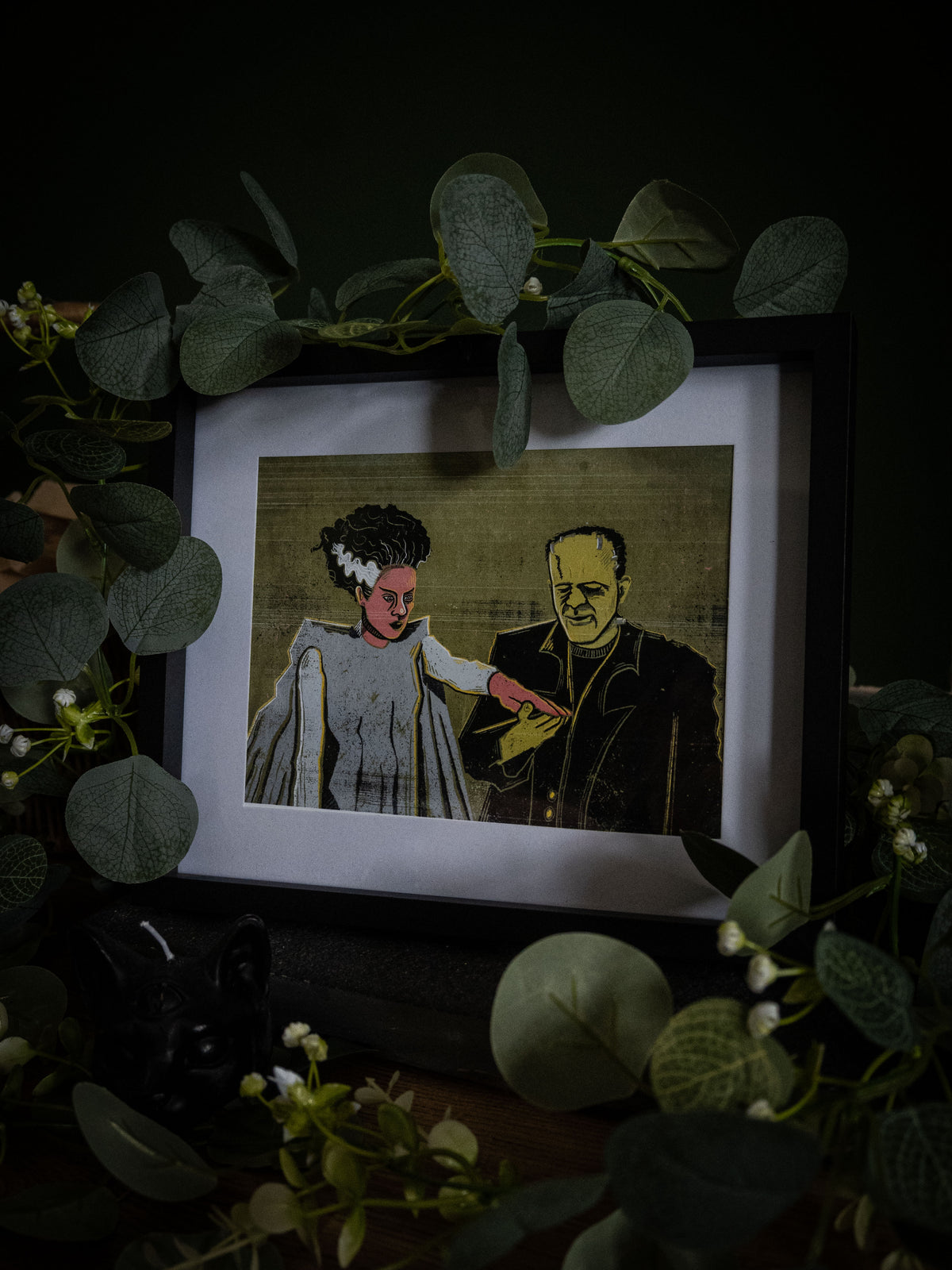 Frankenstein & Frankensteins Bride- Art Print