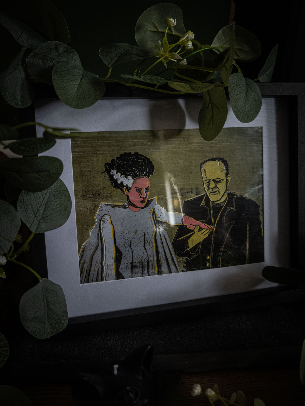 Frankenstein & Frankensteins Bride- Art Print