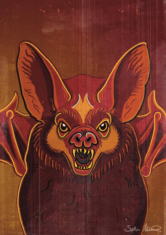 Bat art print