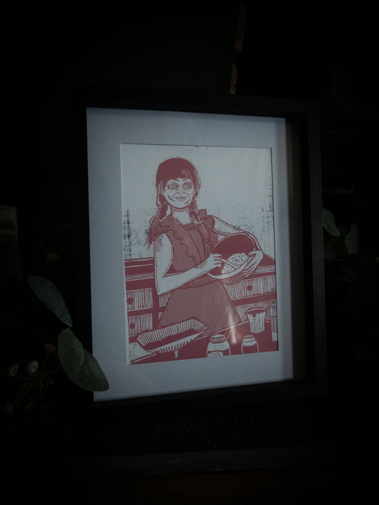 Annabelle baking art print