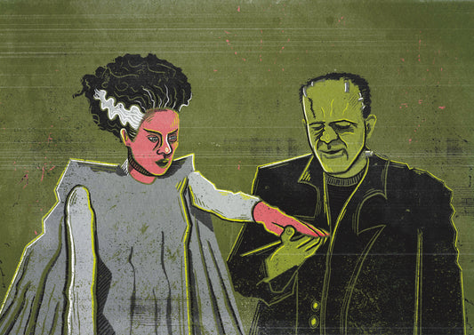 Frankenstein & Frankensteins Bride- Art Print