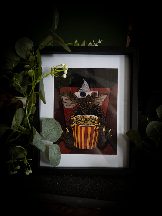 Stripe Gremlin – Premium Giclée Art Print