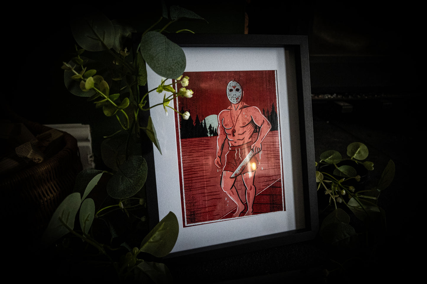 Jason Lifeguard Pin-Up Art Print | Horror Movie Wall Art