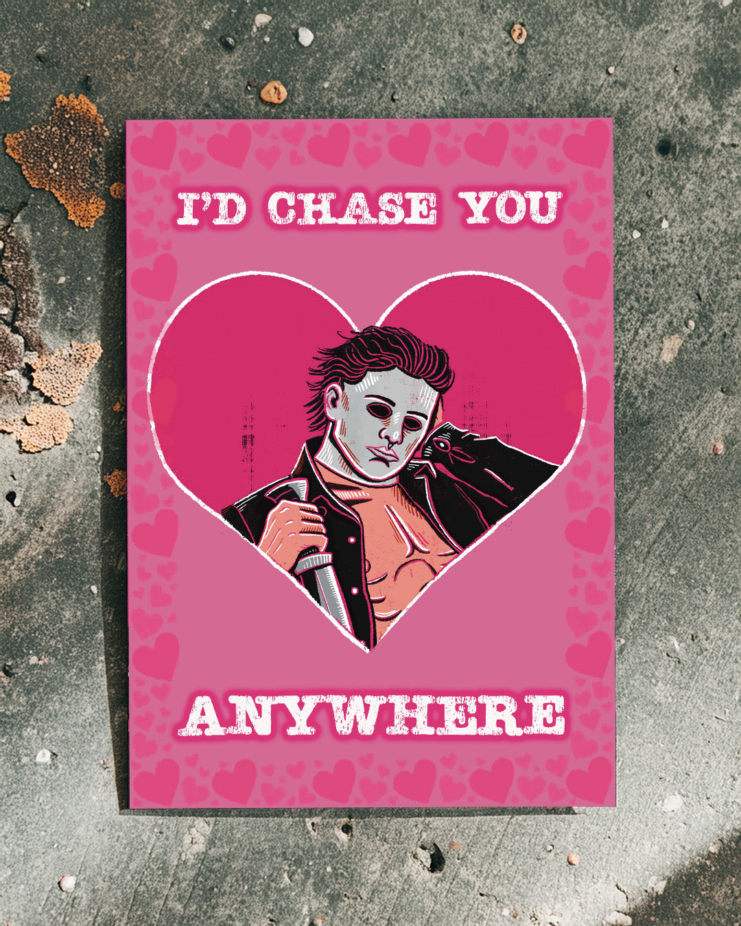 Michael Myers Punny Valentines Card