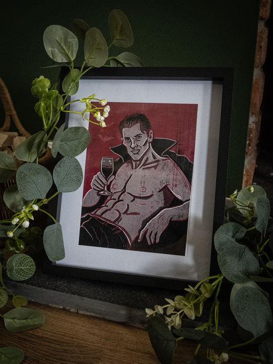 The Count — Dracula Pinup Art Print