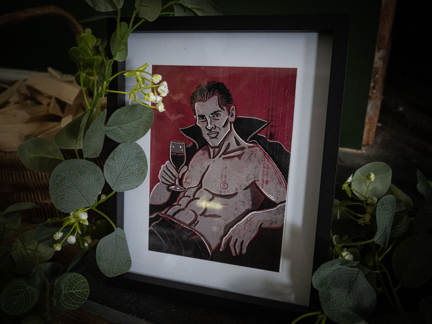 The Count — Dracula Pinup Art Print
