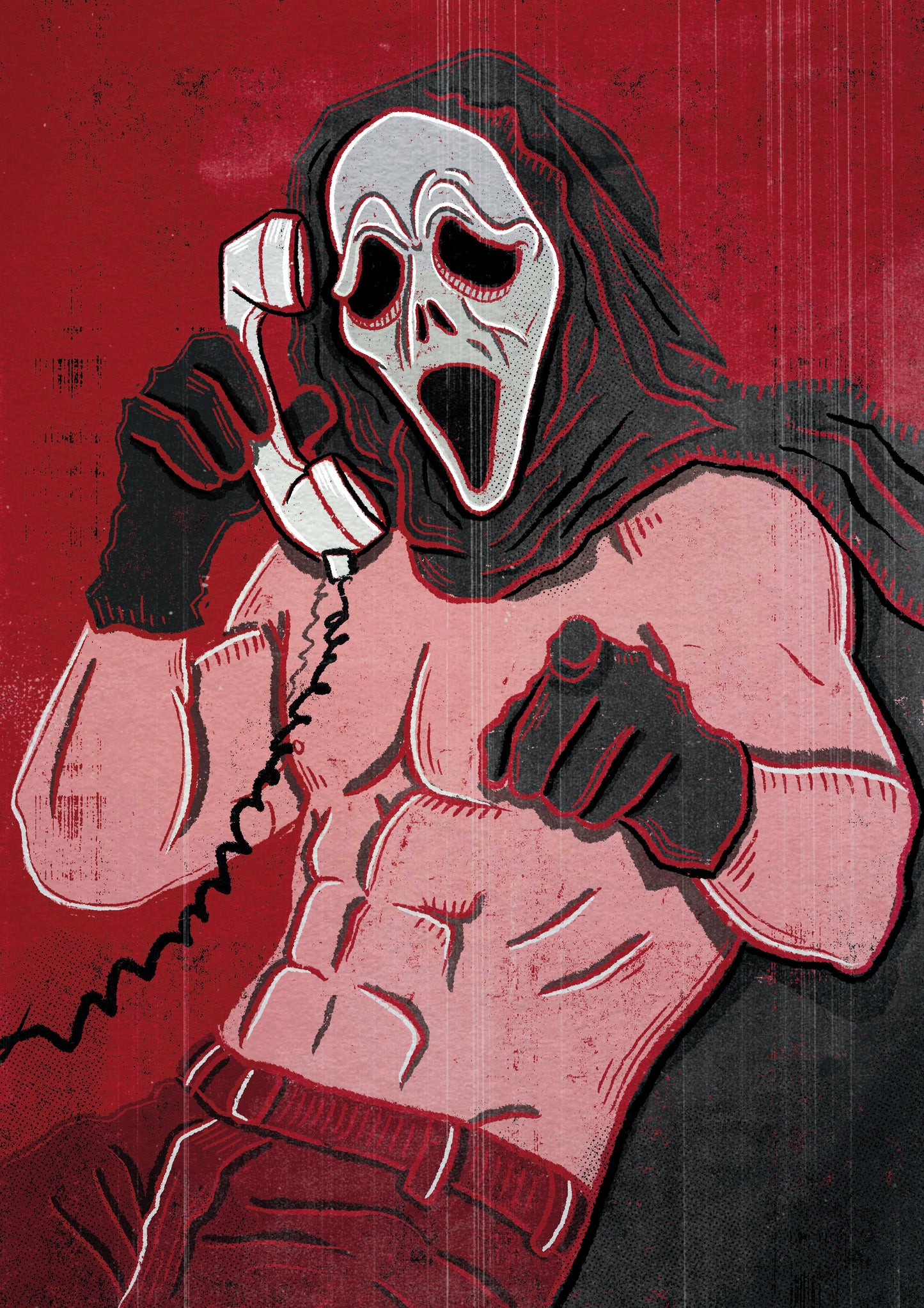 Sexy Ghostface- Pinup Art Print