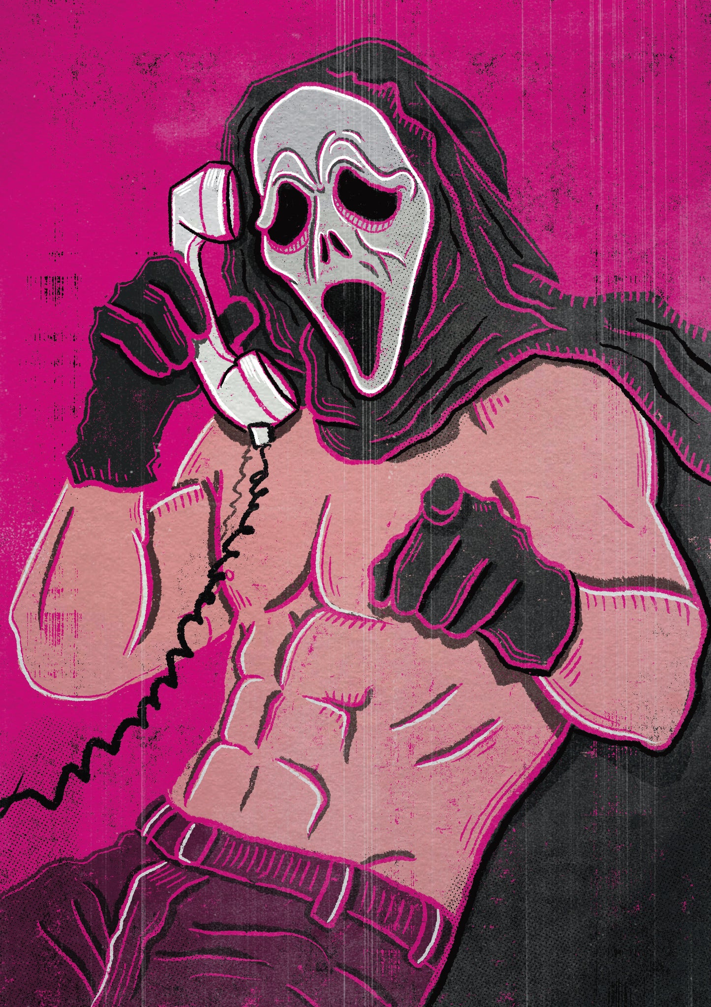 Sexy Ghostface- Pinup Art Print