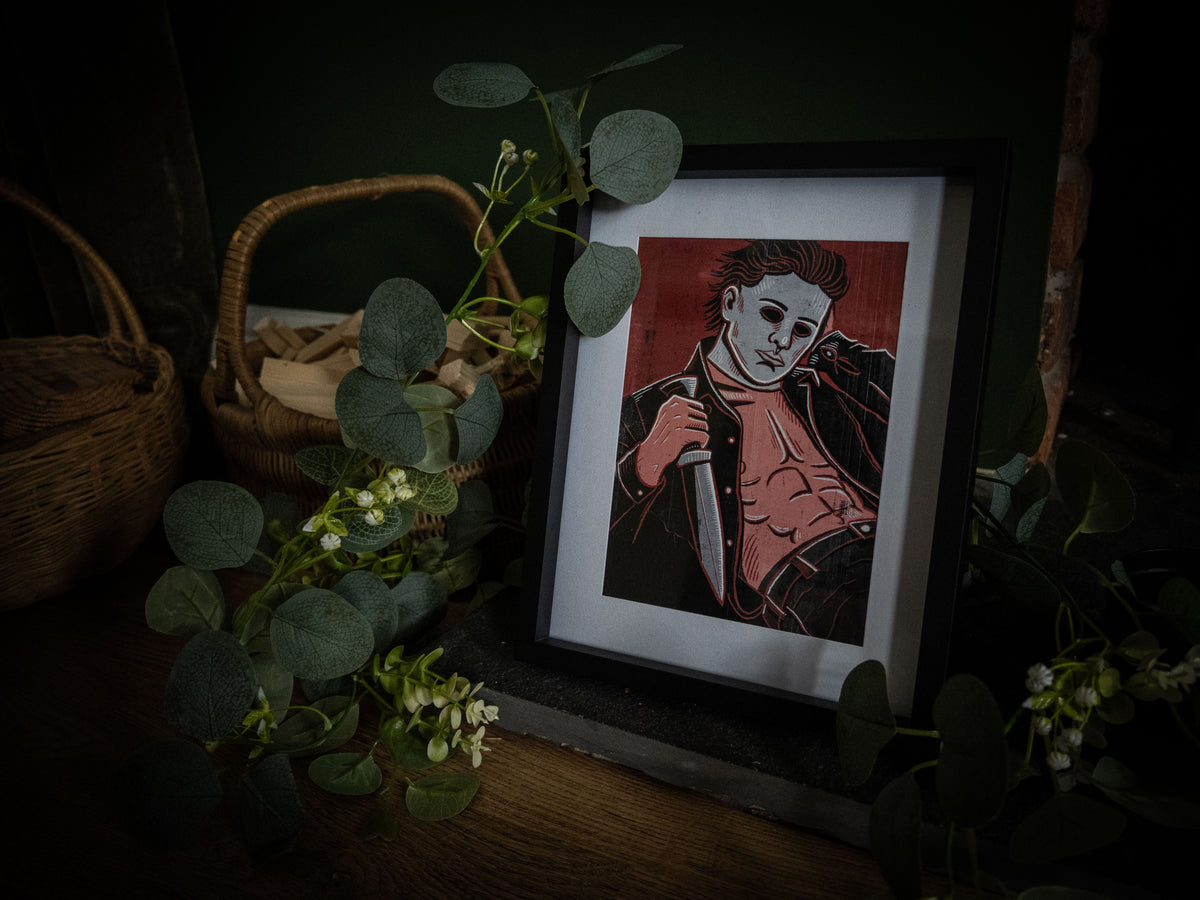 Sexy Michael Myers Pinup Art Print