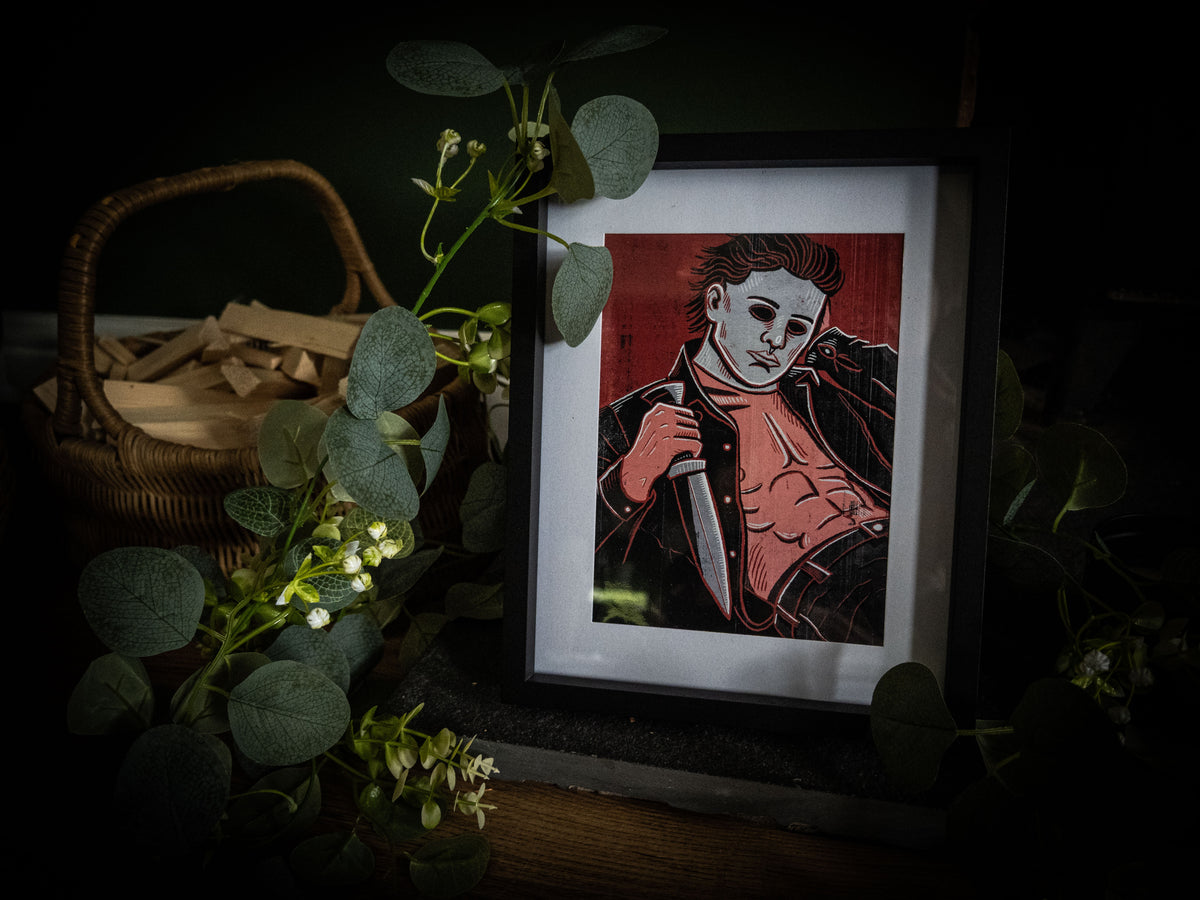Sexy Michael Myers Pinup Art Print