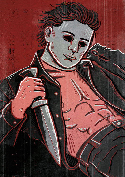 Sexy Michael Myers Pinup Art Print